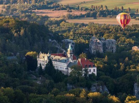 Aerial view of the chateau | Northern Hikes - Czech tours