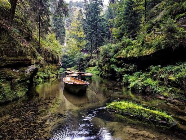 Kamenice river gorge boat ride | Northern Hikes - Czech tours