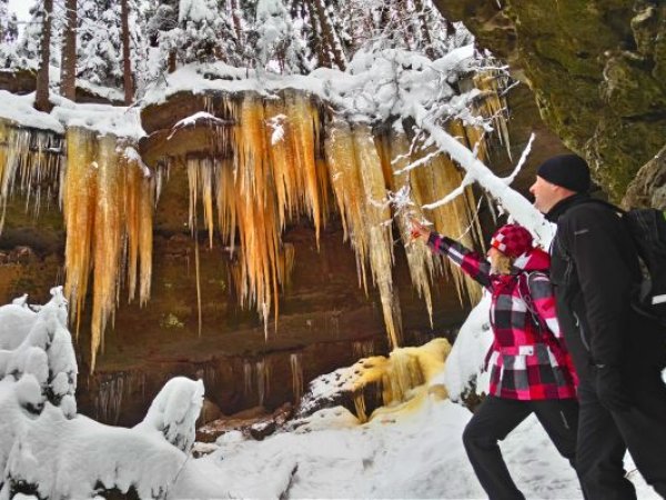 Icicles Growing From Rocks | Northern Hikes - Czech tours